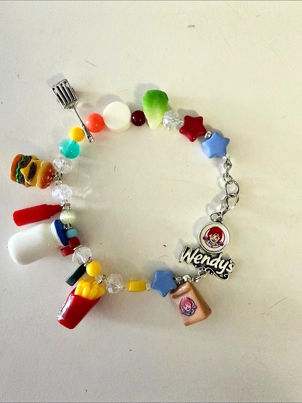 Wendy's Rewards Drops charm bracelet Charm Bracelet Red Multicolor   New
